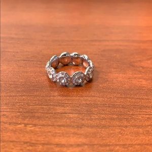 ANGELIC RING, WHITE, RHODIUM PLATED